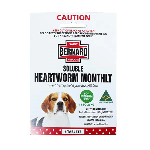 Best Place to Buy St Bernard Medium H/worm Tabs in Townsville