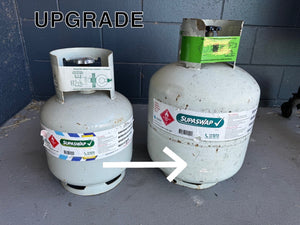 Gas Swap Upgrade 3.7kg Empty to Full 8.5kg