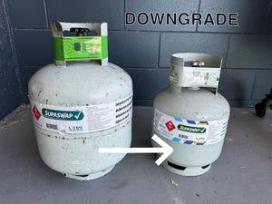 Gas Swap Downgrade 8.5kg Empty to Full 3.7kg