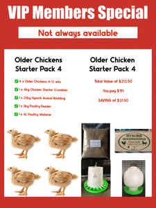 Four Week Old Starter Pack - 4pk