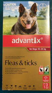 Advantix Lge Dog 10-25kg 3 pk