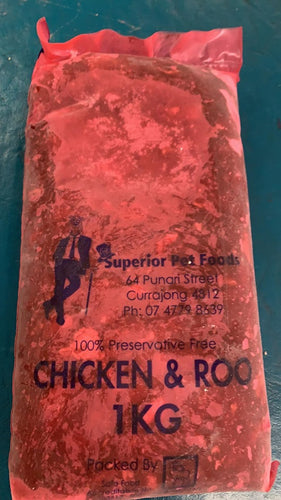 Chicken & Roo Mince 1kg