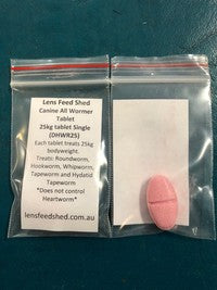 Worming Tabs Ranvet 25kg 1 Tab