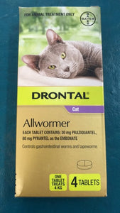 Drontal Cat Wormer 4 Pack