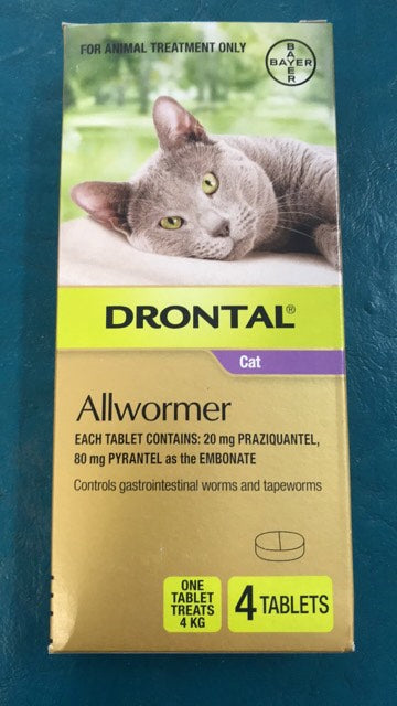 Drontal Cat Wormer 4 Pack