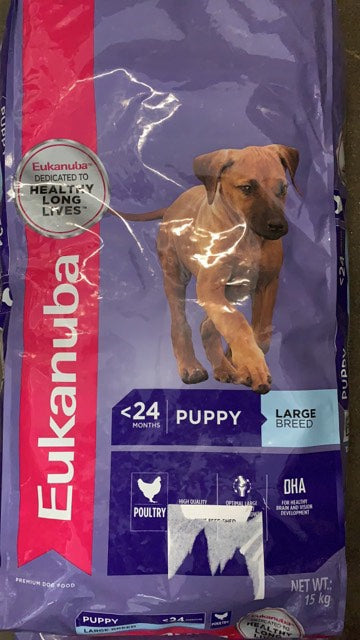 Eukanuba large breed puppy clearance 15kg