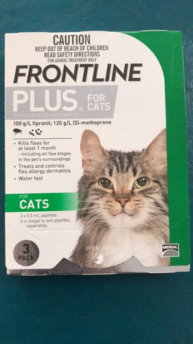 Frontline Plus for Cats 3 pack