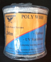 Poly Wire 200m No 40EW White