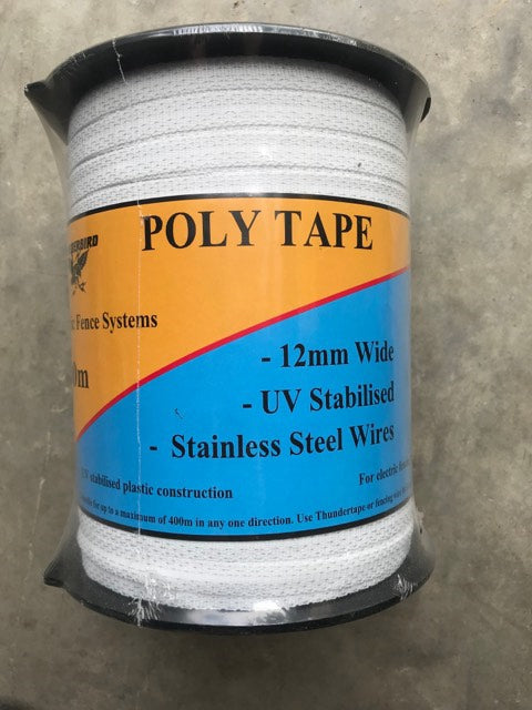 Poly Tape 400m No 40CW White