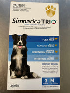 Simparica Trio Medium 10.1kg - 20kg