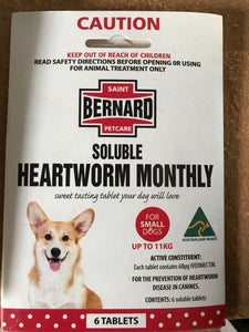 St Bernard Small Heartworm