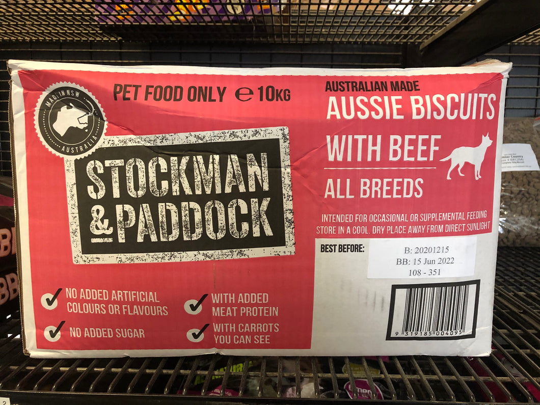 Stockman and Paddock Dog Biscuits 10kg